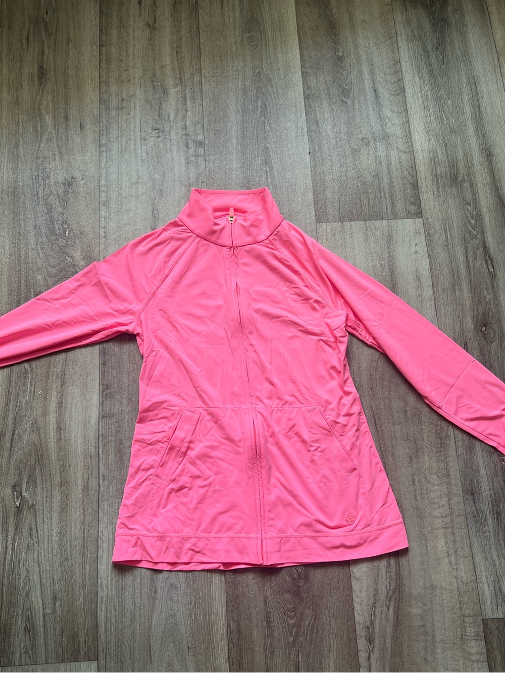 Lily Pulitzer Hot Pink Luxetic Zip Up Athletic Jacket